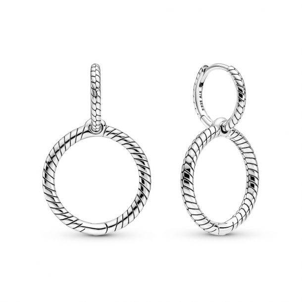 Двойные серьги-кольца для шармов Pandora арт: 299562C00